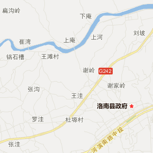 洛南县地图县各镇地图图片
