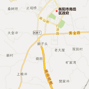 衡陽市南嶽區地圖