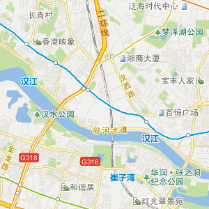 江汉区地图范围图片