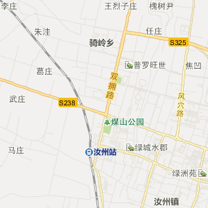 汝州市街道划分图图片