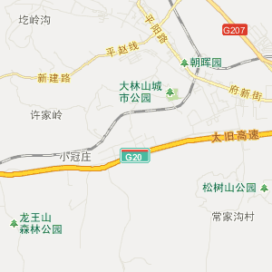 阳泉市平定县地图