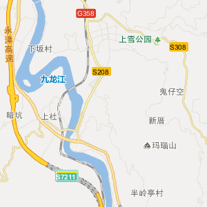 漳州市华安县地图