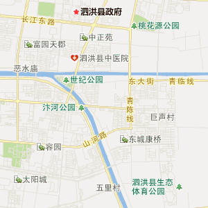 泗洪城区小区分布地图图片