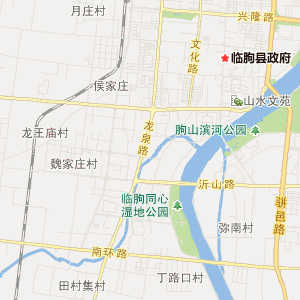 临朐县城道路地图图片