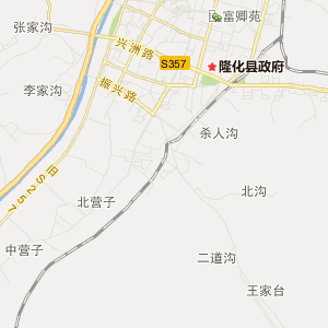 隆化县城街道分布图图片