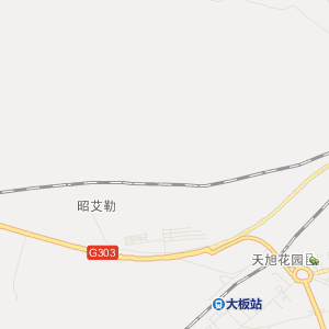 巴林右旗大板街地图图片