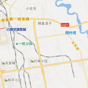 哈尔滨市南岗区地理地图