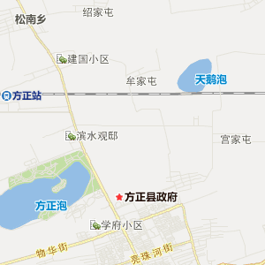 哈尔滨市方正县地理地图
