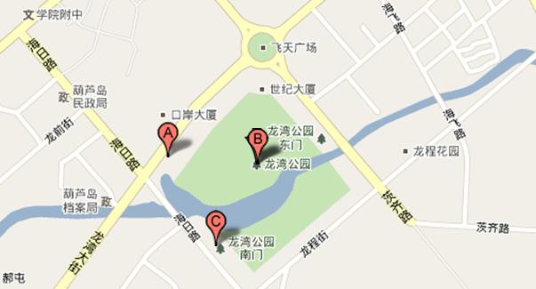 葫芦岛龙湾公园地图图片